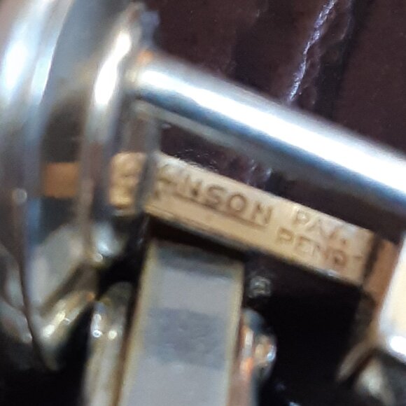 1950s Anson Art Deco Style Red Lucite Cuff Links Gold Tone Finish, Vintage - Picture 6 of 11